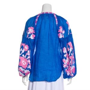 March 11 Tops - March 11 Flower Pixel Embroidered Blouse March 11 Tops - March 11 Flower Pixel Embroidered Blouse